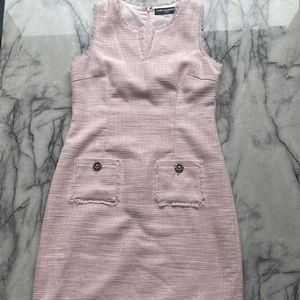 Pink Tweed Karl Lagerfeld Dress Sleeveless